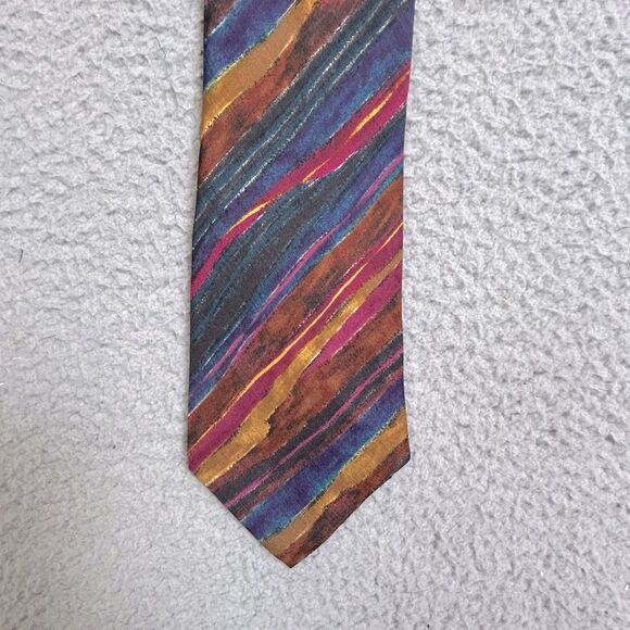 Hugo Boss Multicolor Striped Men's Tie silk - Picture 1 of 4
